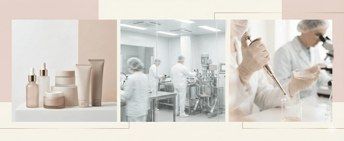 Gia công mỹ phẩm thiên nhiên: Tiêu chuẩn, chi phí & rủi ro pháp lý 2 Quy trình gia công mỹ phẩm thiên nhiên