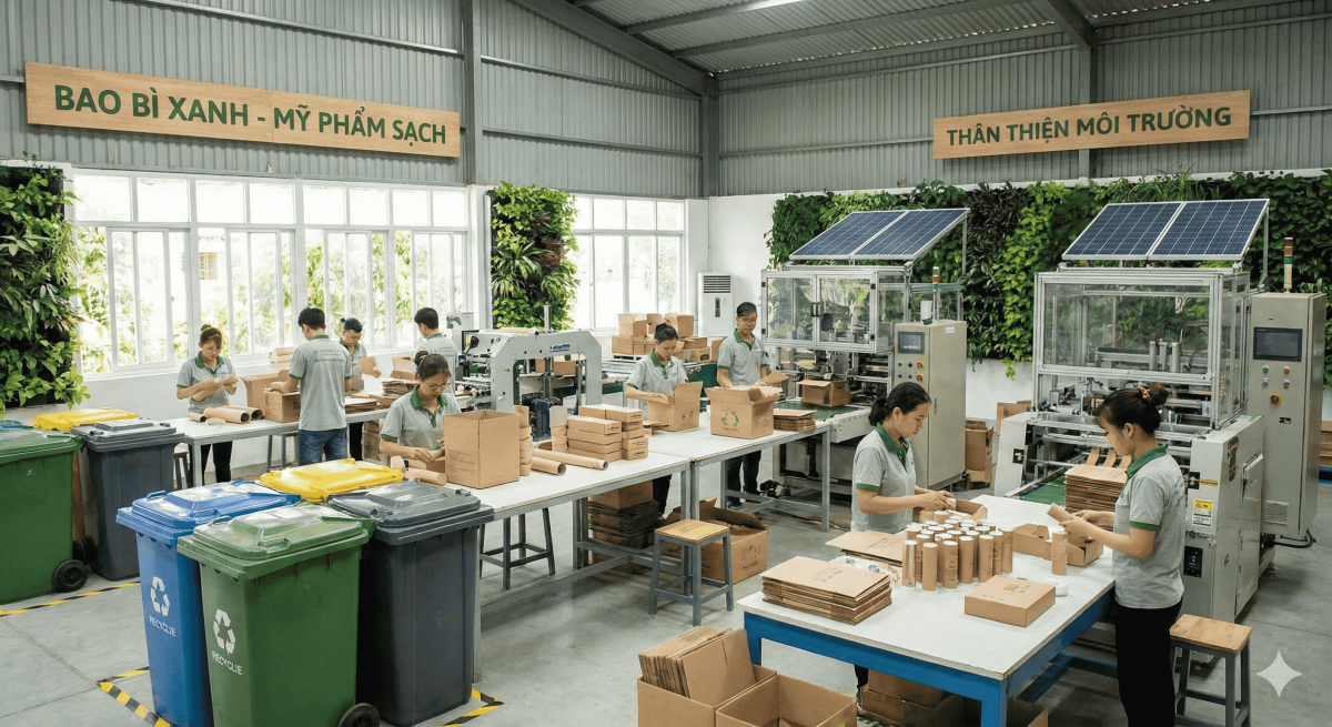 Xu hướng bao bì mỹ phẩm thân thiên với môi trường 2026